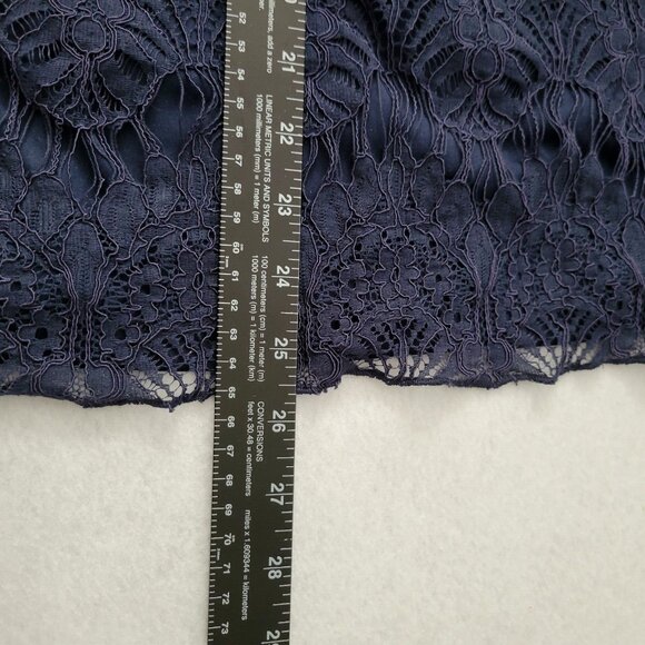 Love Fire Blue Lace Cold Shoulder Dress Lined M - Picture 4 of 16